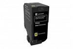 Lexmark 78C6XYE Yellow Toner Cartridge (Genuine)
