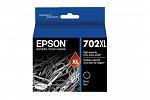 Epson 702XL Black High Yield Ink Cartridge (Genuine)