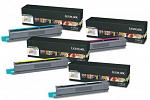 Lexmark C925H2 High Yield Toner Cartridge Combo Pack (Genuine)