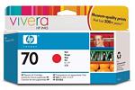HP #70 C9456A Red Ink Cartridge (Genuine)