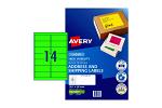 AV LASER LBL GRN L7163FG PK25