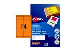 AV LASER LBL ORNG L7163FO PK25