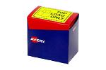 AVERY LBL TOPLOAD FL YLW RL750