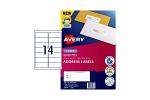 AV LSR LBL QP L7163 14UP PK100