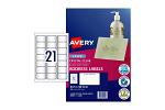 AVERY LBL CLR L7560 21UP PK25