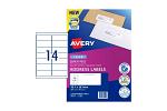 AVERY LSRLABEL L7163 14UP PK40