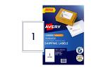 AV LBL WHT 199.6X289 1UP PK10