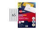 AVERY LABEL QP L7651 65UP PK10