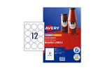 AV LBL L7105 RD 60MM 12UP PK10