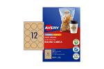 AV LBL RD BRN 60MM 12UP PK15