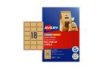 AV LBL RECT BRN L7110 PK270