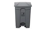 CLNLNK RUBSH BIN W/PDL 45L GRY