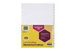 MBG INDICES WHT PP A4 1-54TAB