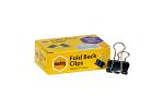 MBG FOLD BACK CLIPS 19MM BX 12