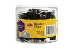 MBG BINDER CLIPS AST SZE TUB60