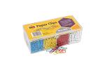 MBG PAPER CLIPS ASST COL BX800