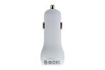 MOKI DUAL USB CAR CHARGER WH
