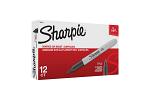 SHARPIE PRM MRK FP BLK NP BX12