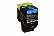 Lexmark 78C6XCE Cyan Toner Cartridge (Genuine)