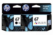 HP #67 Black + Color Ink Cartridge (Genuine)