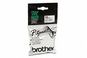 Brother MK231 Non Laminated Black on White Tape - 12mm x 8m (Genuine)