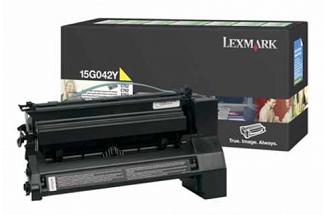 Lexmark 15G042Y Yellow High Yield Toner Cartridge (Genuine)