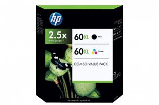 HP #60XL D1660 D1663 D2560 F4280 C4680 Ink Pack (Genuine)