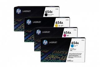HP #654X #654A Laserjet Enterprise M651 Toner Cartridge (Genuine)