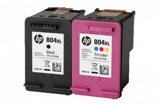 HP #804XL ENVY PHOTO 7120 High Yield Ink Cartridge Twin Pack (Genuine) for ENVY Inspire 7920e printer