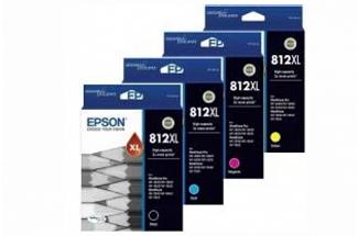Epson 812XL Value Pack Ink Cartridge (Genuine) for Workforce Pro WF4830 printer