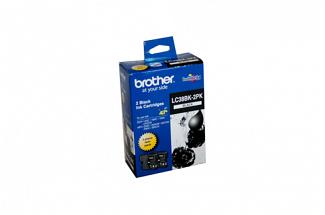 Brother LC38 Black Twin Pack (Genuine)