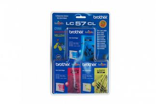 Brother LC57 C/M/Y Colour Pack (Genuine)