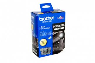 Brother LC67 Black Twin Pack (Genuine)