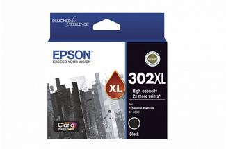 Epson 302XL Black High Yield Ink Cartridge (Genuine)