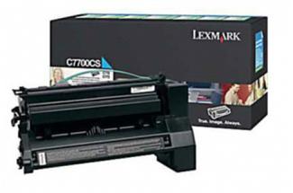 Lexmark C7700CS Cyan Prebate Toner Cartridge (Genuine)