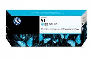 HP #91 C9470A Light Cyan Ink (Genuine)