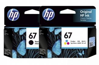 HP #67 Black + Color Ink Cartridge (Genuine)