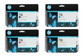 HP NO 738 Designjet T850 T950 Value Pack Ink (Genuine)