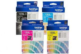 Brother LC137 + LC135 C/M/Y High Yield Combo Pack (Genuine)