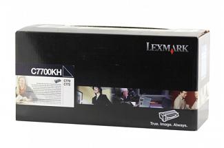 Lexmark C7700KH Black Prebate High Yield Toner Cartridge (Genuine)