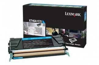 Lexmark X746 X746A1CG Cyan Prebate Toner Cartridge (Genuine)