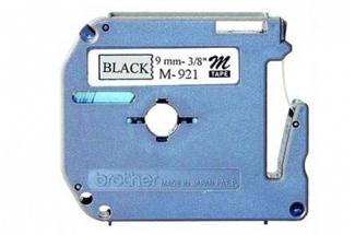 Brother M921 Non Laminated Black on Silver Tape - 9mm x 8m (Genuine)