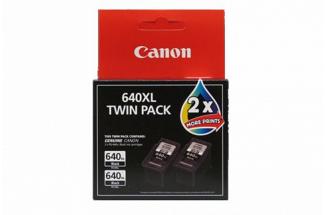 Canon PG640XL MG2260 MX456 MX516 Black Ink Twin Pack (Genuine) for MG3560 printer