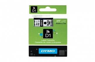 DYMO SD40910 Black on Transparent 9MM X 7M Tape (Genuine)