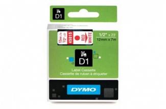 DYMO SD45015 Red on White 12MM X 7M Tape (Genuine)