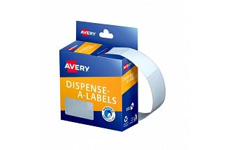 AV LBL RECT DISP WHT PK380