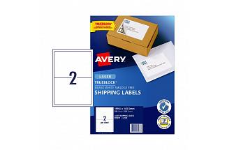 AVERY LSR LBL L7168 2UP PK100