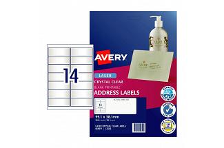 AV LSR LBL CLR L7563 14UP PK25