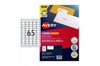 AVERY LABEL QP L7651 65UP PK10