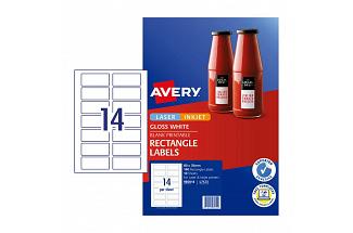 AVERY LBL RECT L7123 14UP PK10